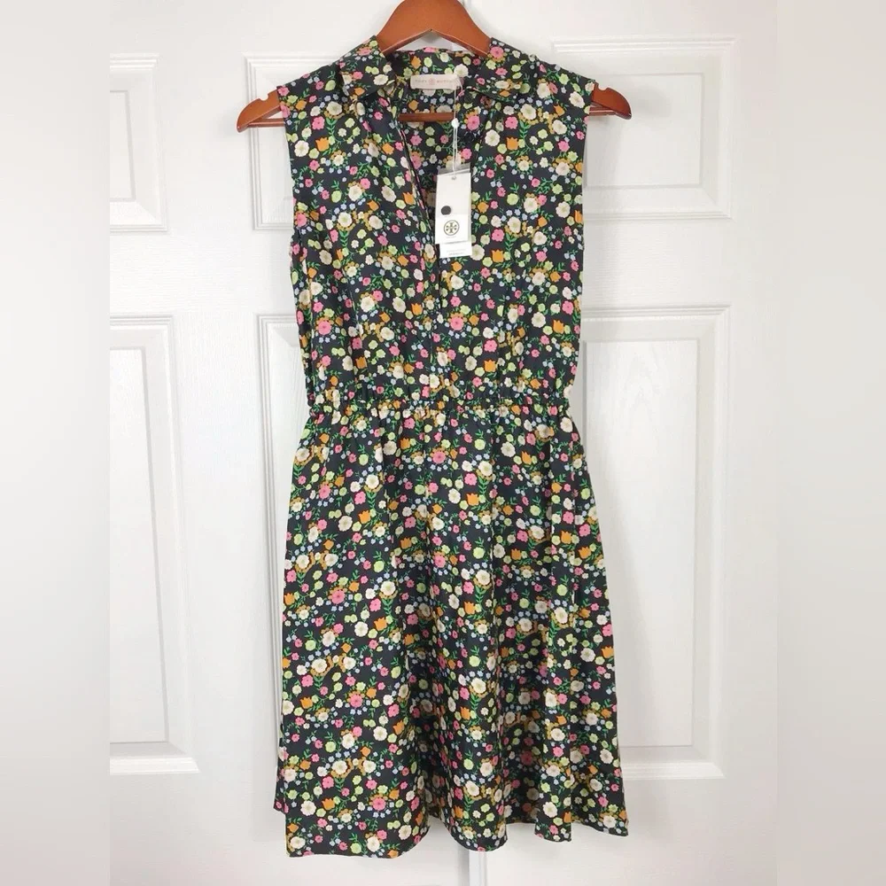 NWT $350 Tory Burch Ryder Silk Floral Dress